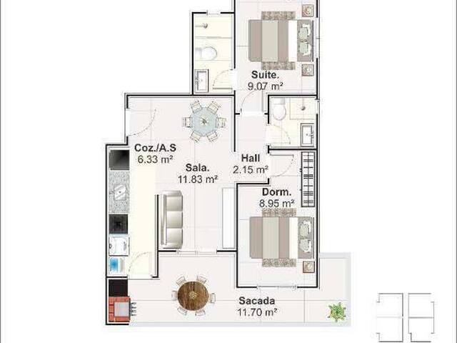 Apartamento para Venda em Praia Grande - 5