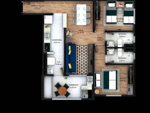 Apartamento para Venda em Praia Grande - 2