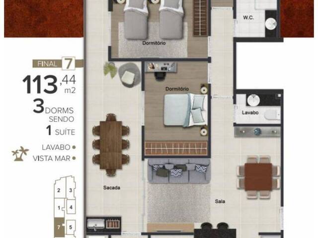 Apartamento para Venda em Praia Grande - 2