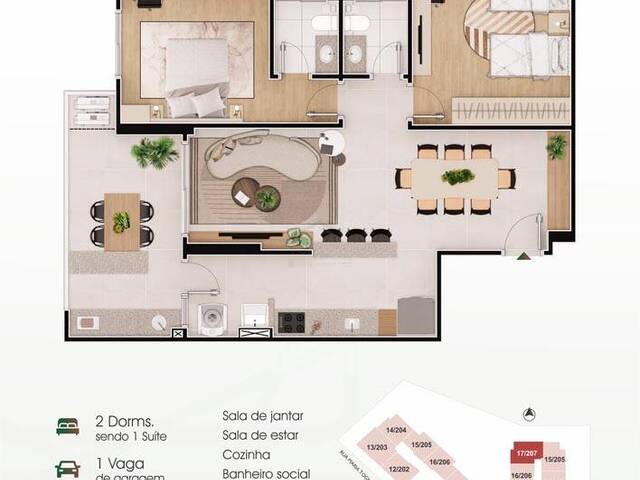 Apartamento para Venda em Praia Grande - 3