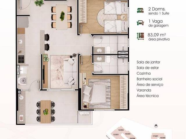 Apartamento para Venda em Praia Grande - 4
