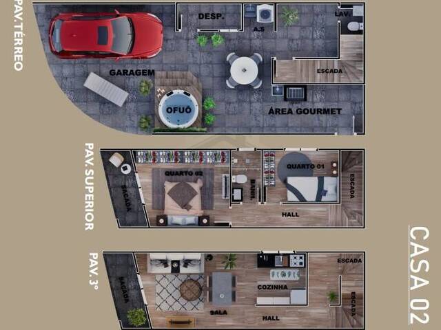 #P110 - Casa em condomínio para Venda em Praia Grande - SP