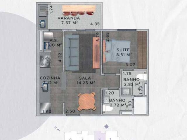 Apartamento para Venda em Praia Grande - 3